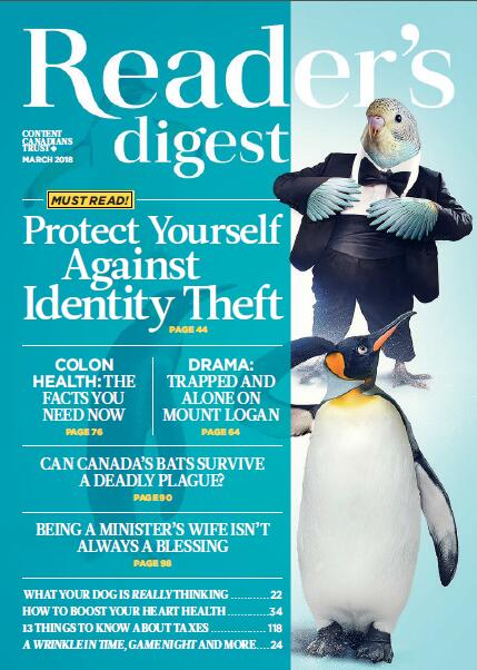 【加拿大版】读者文摘（Reader’s Digest）2018年3月