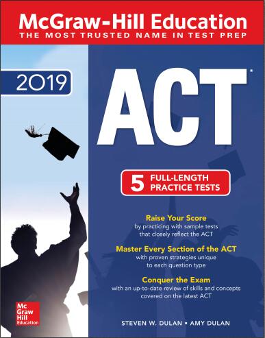 McGraw-Hill ACT 2019 edition by Steven W. Dulan