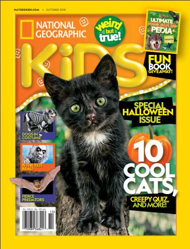 【美国版】美国国家地理少儿版（National Geographic Kids）2018年10月