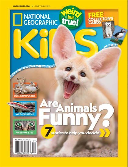 【美国版】美国国家地理少儿版（National Geographic Kids）2019年6-7月