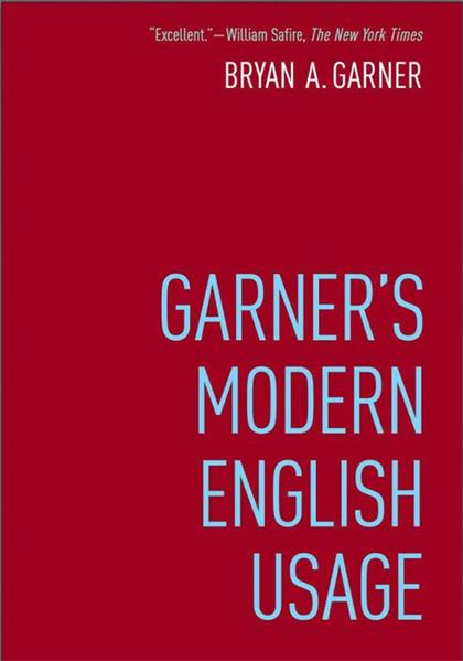 Garner’s Modern English Usage 4th Edition