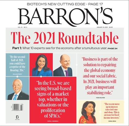 巴伦周刊（Barron’s）2021年1月18日