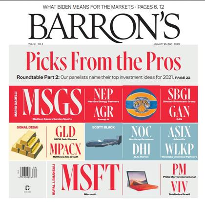 巴伦周刊（Barron’s）2021年1月25日