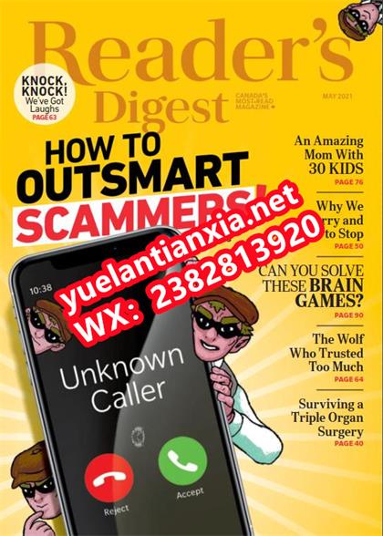 【加拿大版】读者文摘（Reader’s Digest）2021年5月