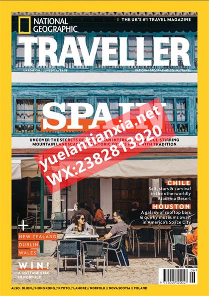 【英国版】美国国家地理旅行者（National Geographic Traveler）2021年6月