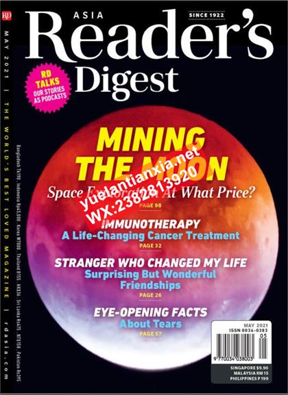 【亚洲版】读者文摘（Readers Digest）2021年5月