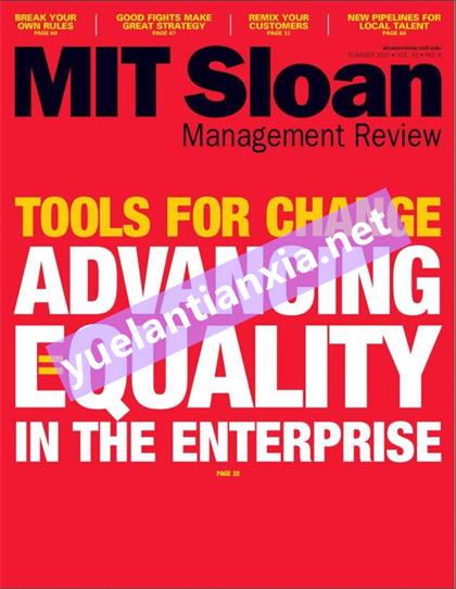 麻省理工斯隆管理评论（MIT Sloan Management Review）2021年夏季刊