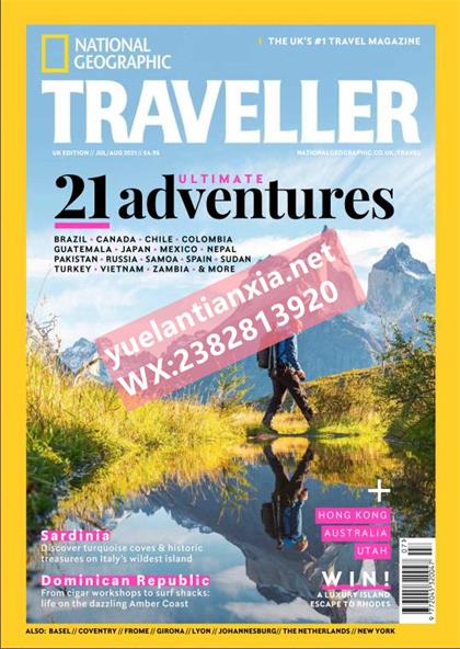 【英国版】美国国家地理旅行者（National Geographic Traveler）2021年7-8月