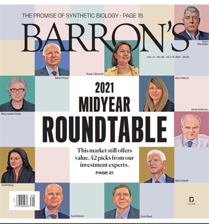 巴伦周刊（Barron’s）2021年7月19日