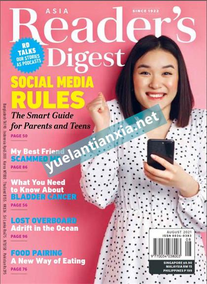 【亚洲版】Readers Digest（读者文摘）2021年8月