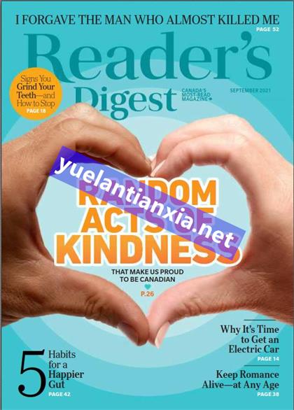 【加拿大版】Readers Digest（读者文摘）2021年9月