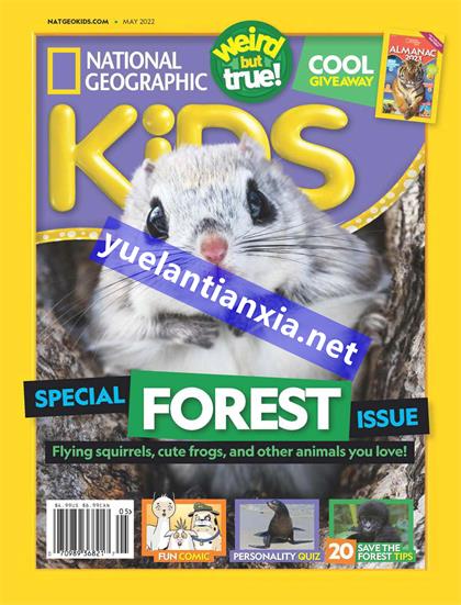 【美国版】美国国家地理少儿版（National Geographic Kids）2022年5月