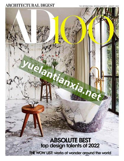 【美国版】建筑文摘（Architectural Digest）2022年1月