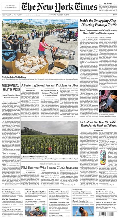 纽约时报（The New York Times）2025年8月10号