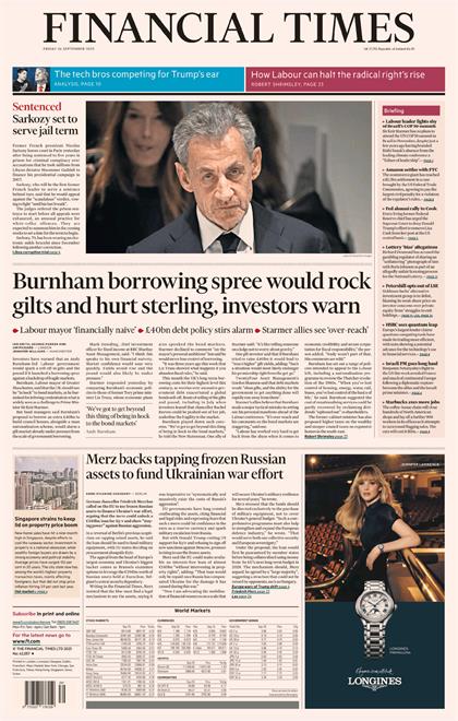 金融时报（Financial Times）2025年9月26日