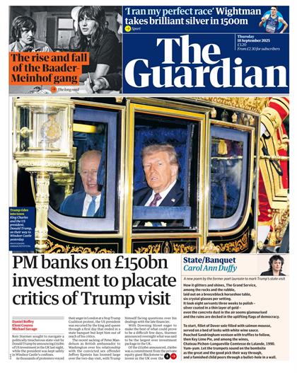 卫报（The Guardian）2025年9月18号