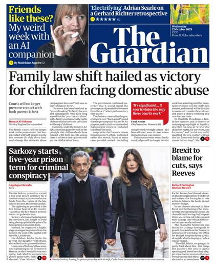 卫报（The Guardian）2025年10月22号