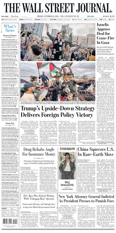 华尔街日报（The Wall Street Journal）2025年10月10号