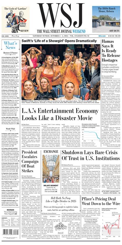 华尔街日报（The Wall Street Journal）2025年10月4-5号