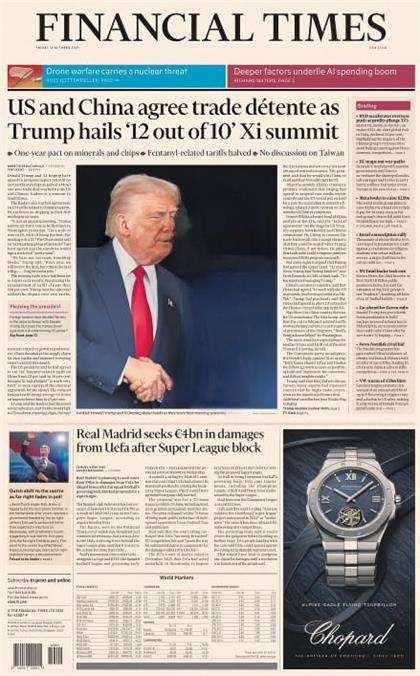 金融时报（Financial Times）2025年10月31日