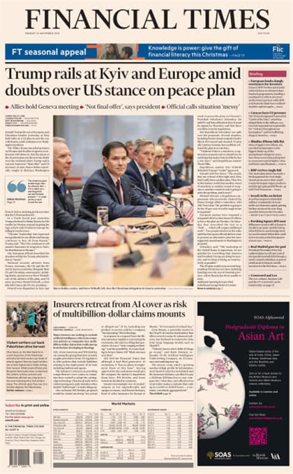 金融时报（Financial Times）2025年11月24日