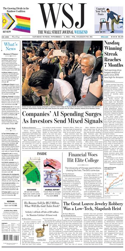 华尔街日报（The Wall Street Journal）2025年11月1-2号