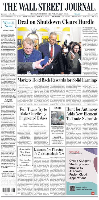 华尔街日报（The Wall Street Journal）2025年11月10号