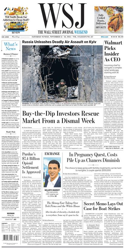 华尔街日报（The Wall Street Journal）2025年11月15-16号