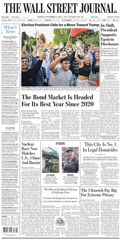 华尔街日报（The Wall Street Journal）2025年11月17号