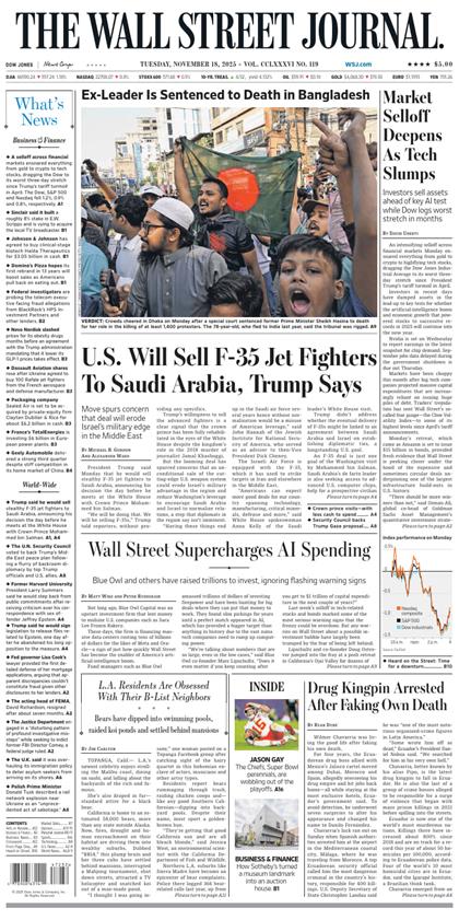 华尔街日报（The Wall Street Journal）2025年11月18号