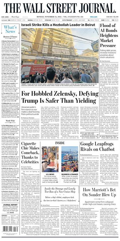 华尔街日报（The Wall Street Journal）2025年11月24号