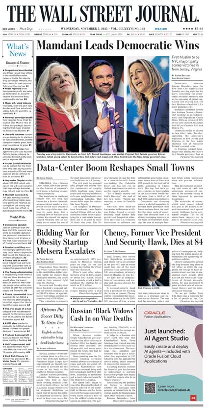 华尔街日报（The Wall Street Journal）2025年11月5号