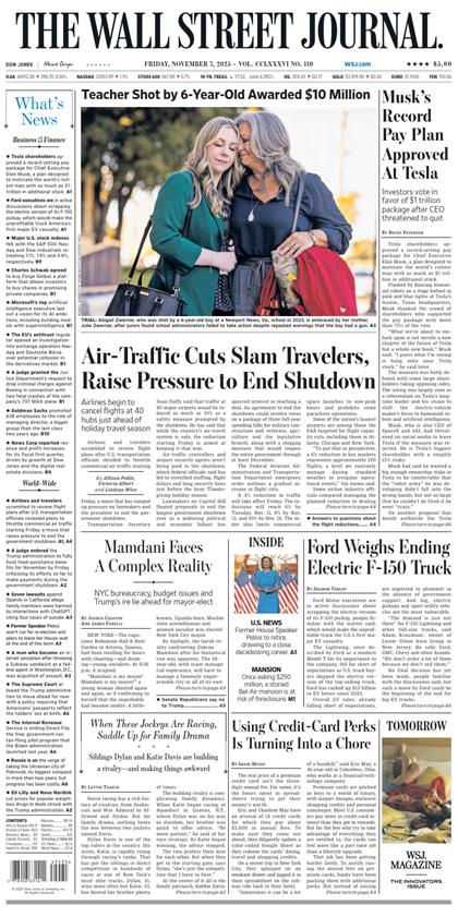 华尔街日报（The Wall Street Journal）2025年11月7号