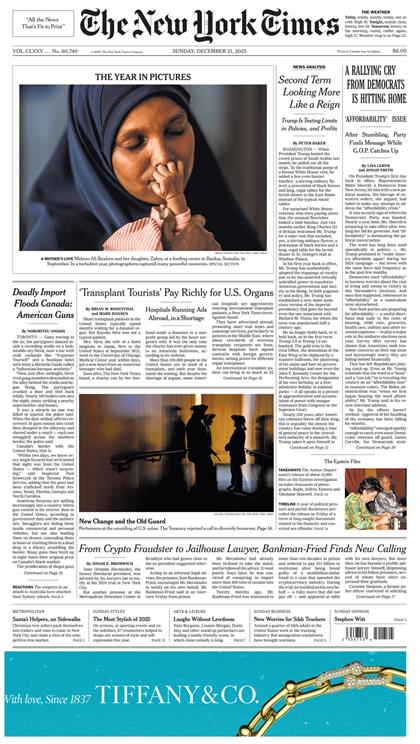 纽约时报（The New York Times）2025年12月21号