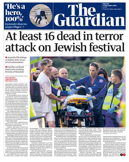 卫报（The Guardian）2025年12月15号