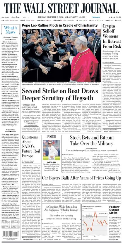 华尔街日报（The Wall Street Journal）2025年12月2号