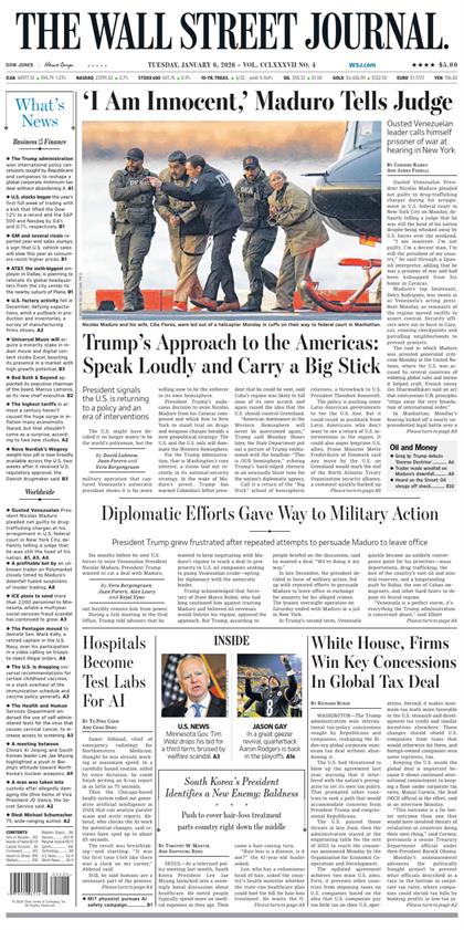 华尔街日报（The Wall Street Journal）2026年1月6号