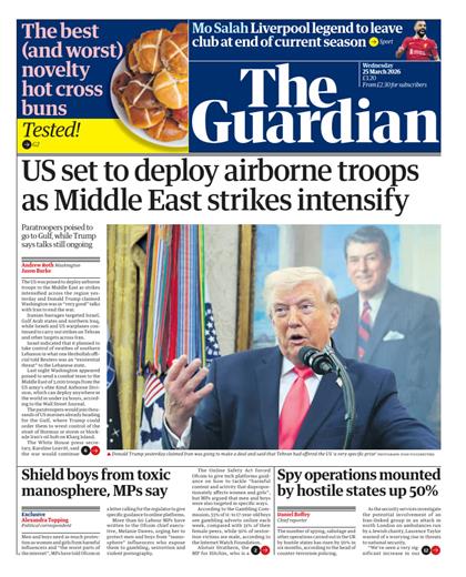 卫报（The Guardian）2026年3月25号